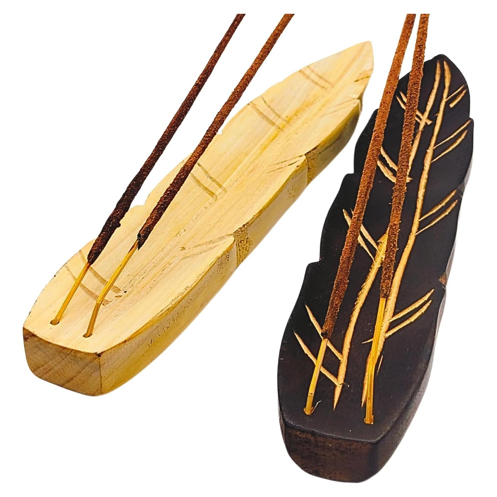 Soporte de Incienso de Madera Calmveda - Paquete de 2 Unidades