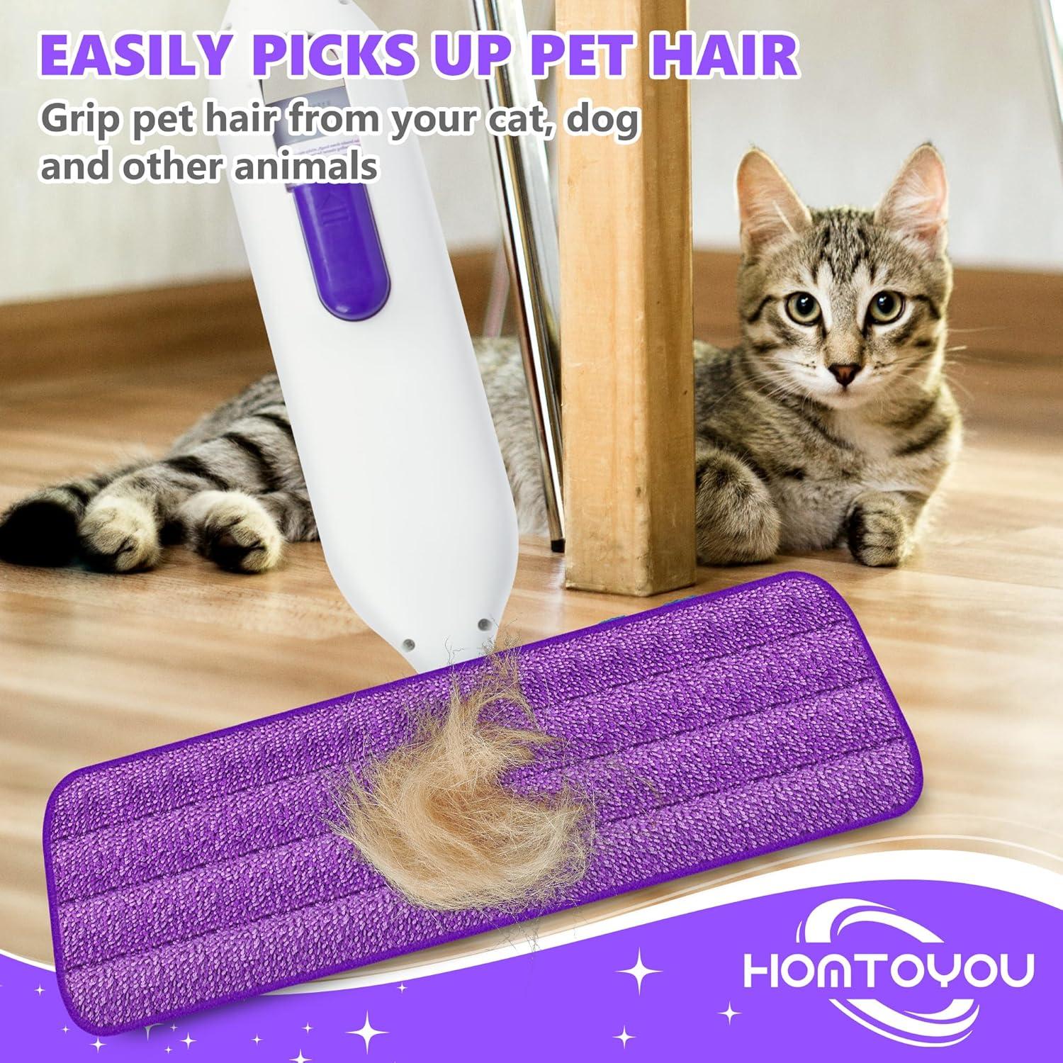 Almohadillas Reutilizables HOMTOYOU para Swiffer Power Mop - 6 Pzas