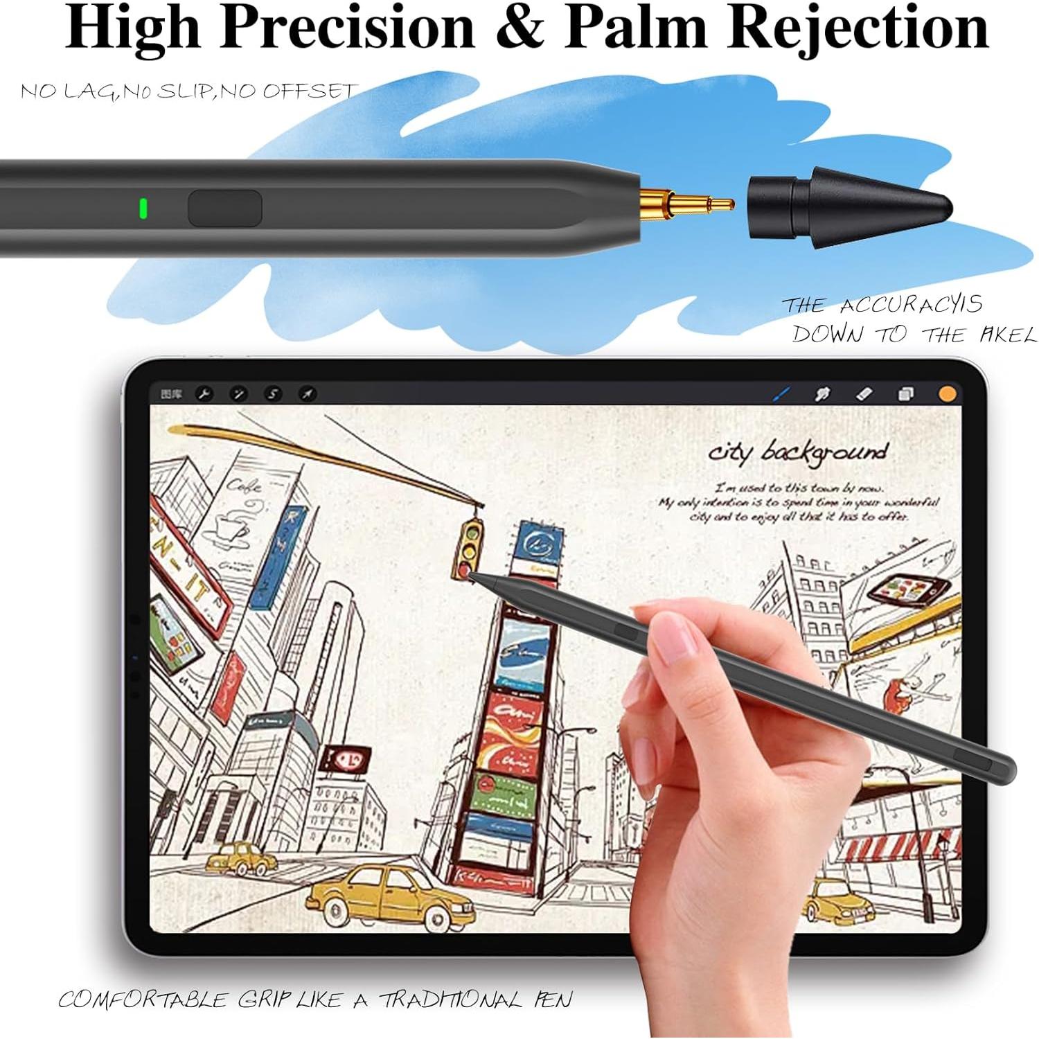 Lápiz Stylus Milikilo para iPad 11ª/10ª Generación, Negro