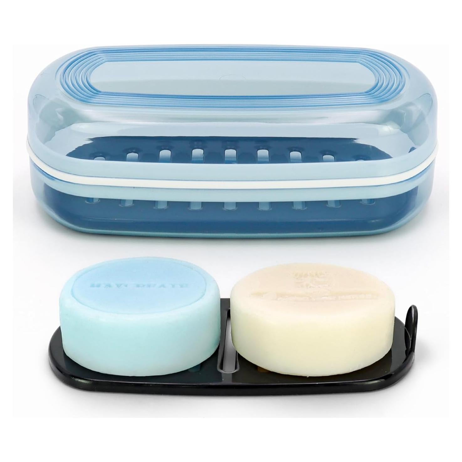 Estuche de Jabón de Viaje Ozner Azul - Portajabón Multiusos