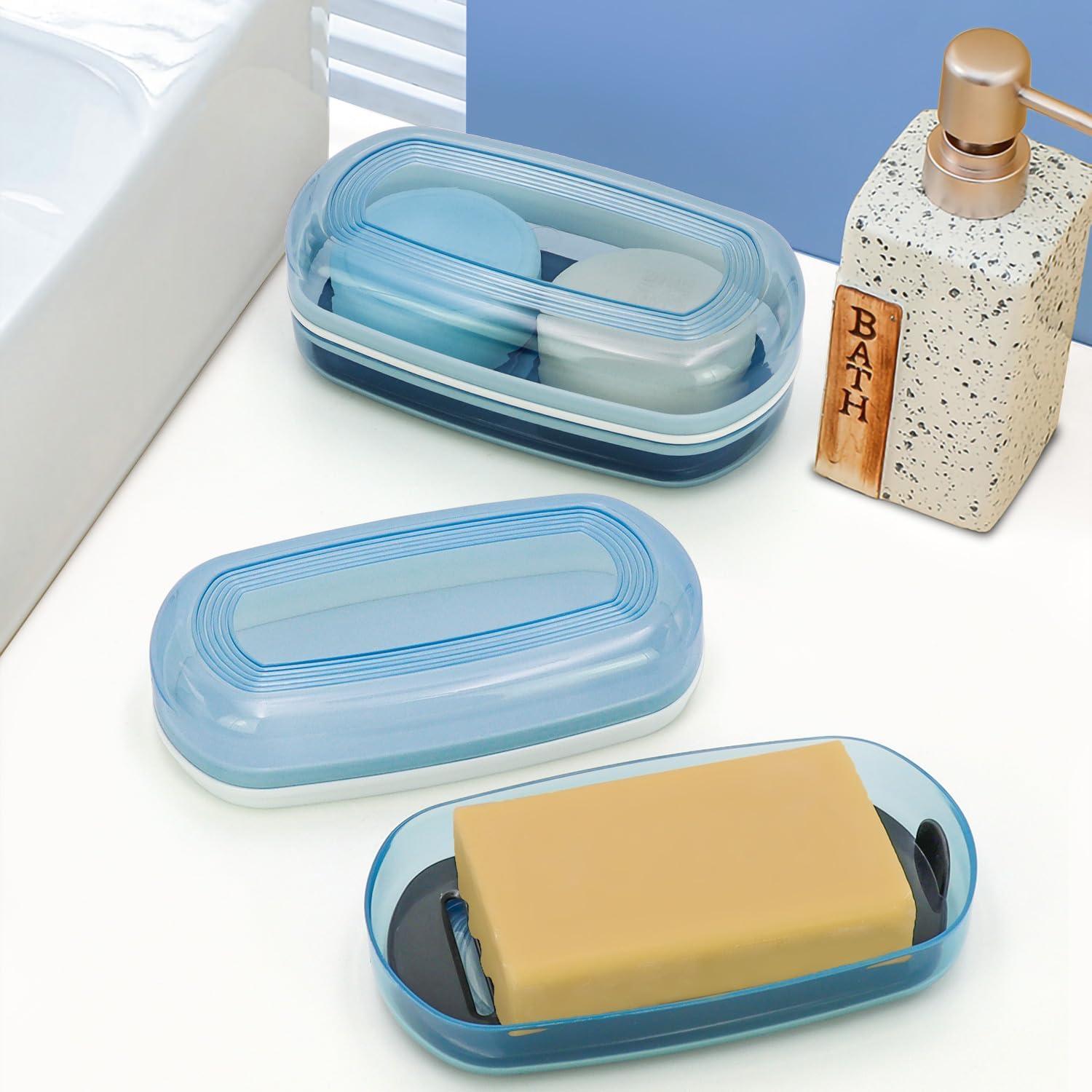 Estuche de Jabón de Viaje Ozner Azul - Portajabón Multiusos