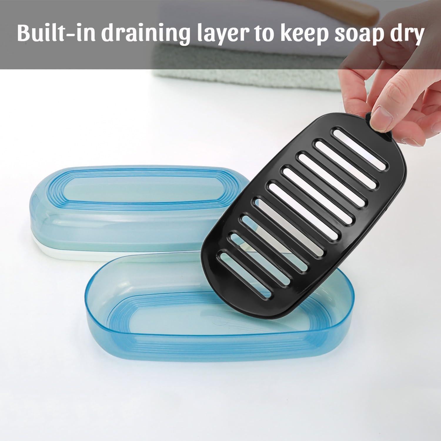 Estuche de Jabón de Viaje Ozner Azul - Portajabón Multiusos