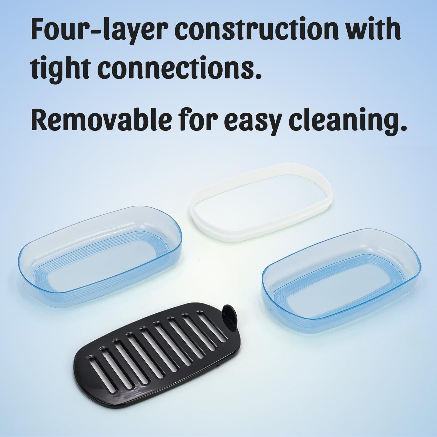 Estuche de Jabón de Viaje Ozner Azul - Portajabón Multiusos