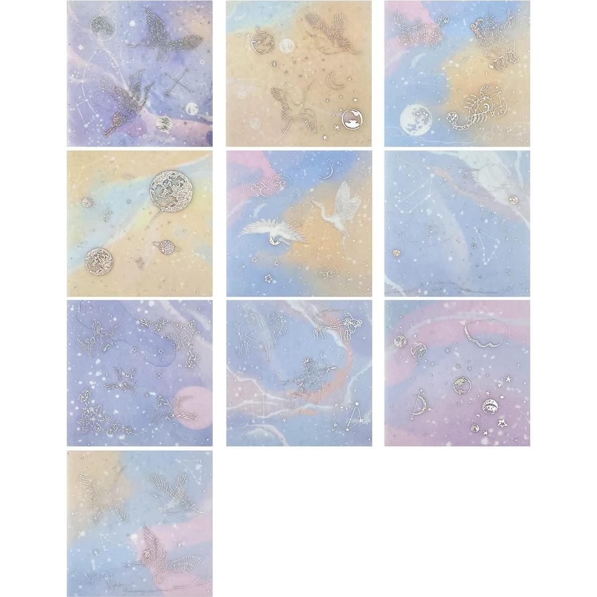 Set de Cinta Washi y Pegatinas Decorativas Allydrew - 10 Rollos y 10 Hojas