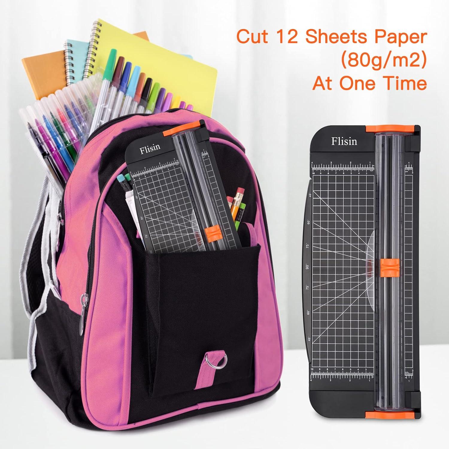 Cortadora de Papel Guillotina Flisin 30 cm con Protección Seguridad