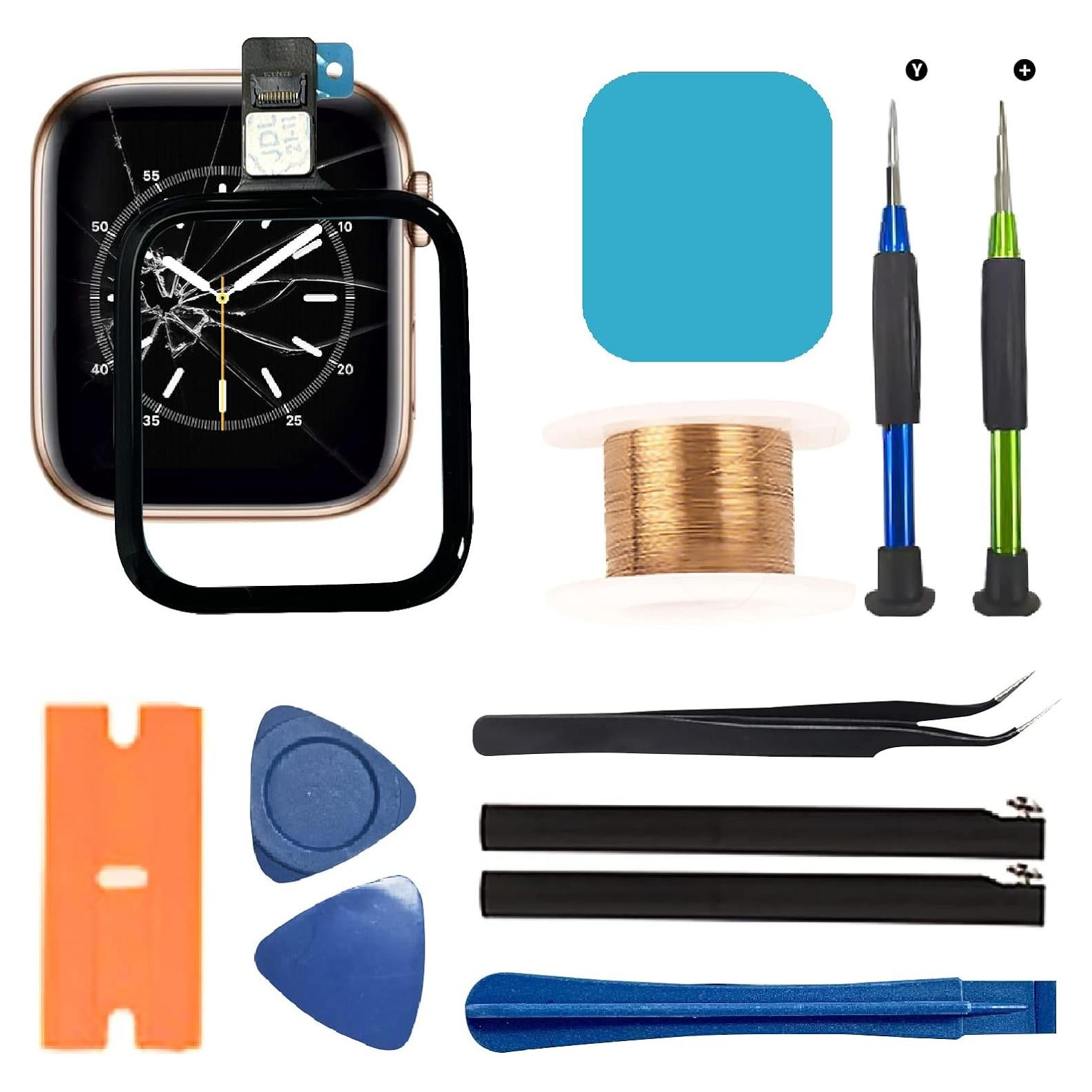 Reemplazo Lente Cristal Apple Watch Series 4 40mm - Kit Reparación