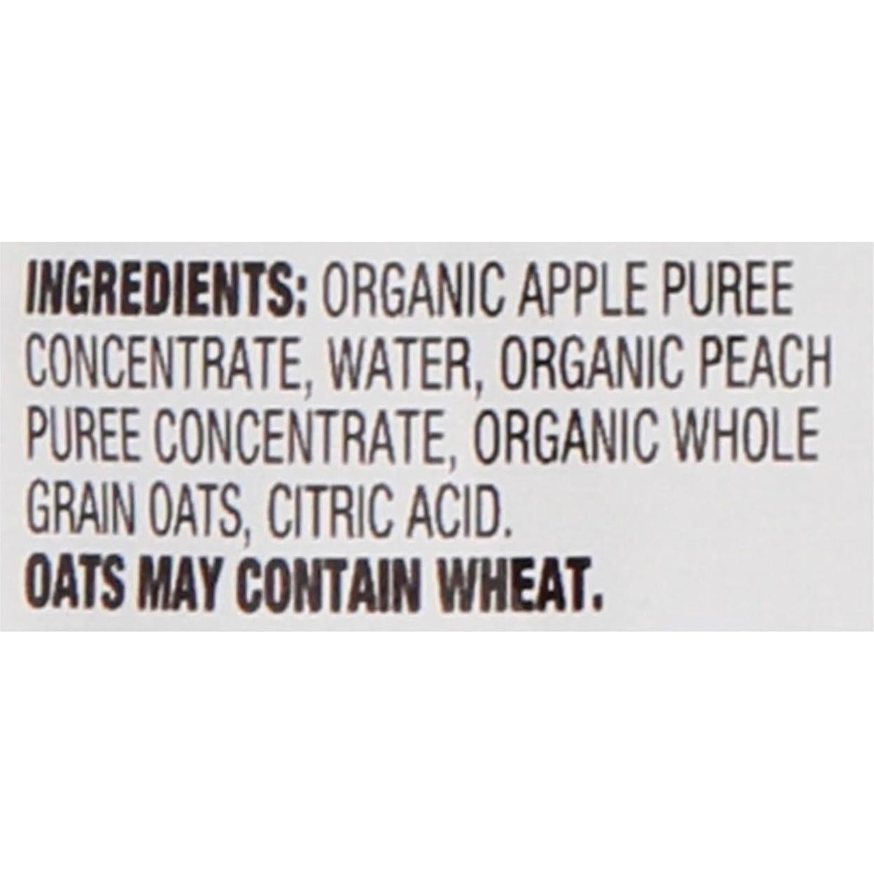 Pouches Orgánicos para Bebés Earth's Best - Manzana, Durazno y Avena 99.2g (Paquete de 12)