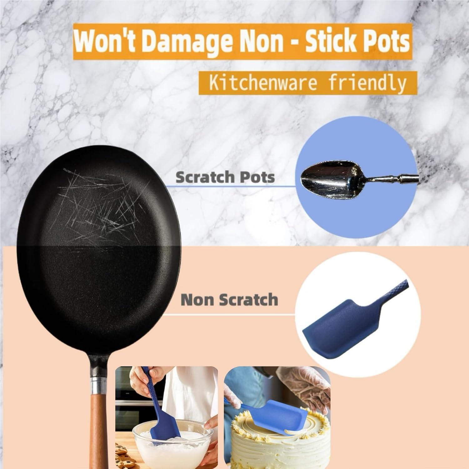 Espátula de Silicona HRDA Resistente al Calor 29.5 cm Azul