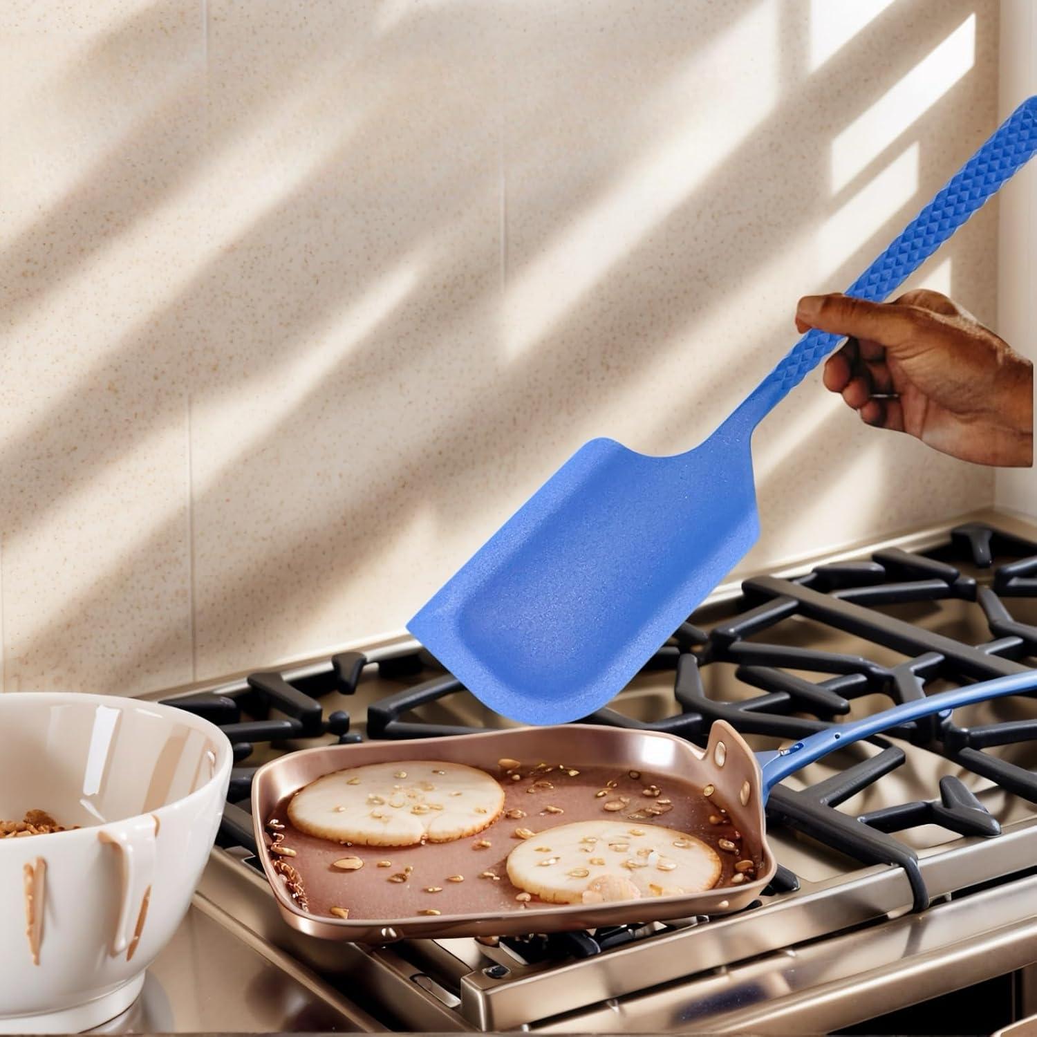 Espátula de Silicona HRDA Resistente al Calor 29.5 cm Azul