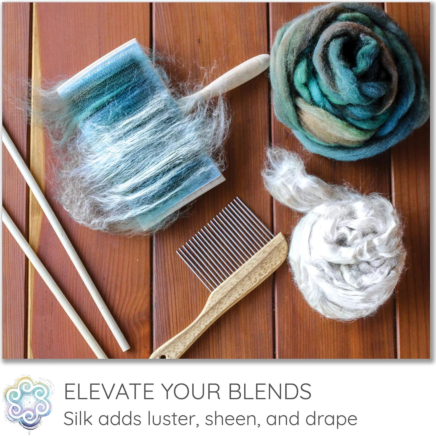 Fibra de Seda Eri Roja Natural 50g - Living Dreams