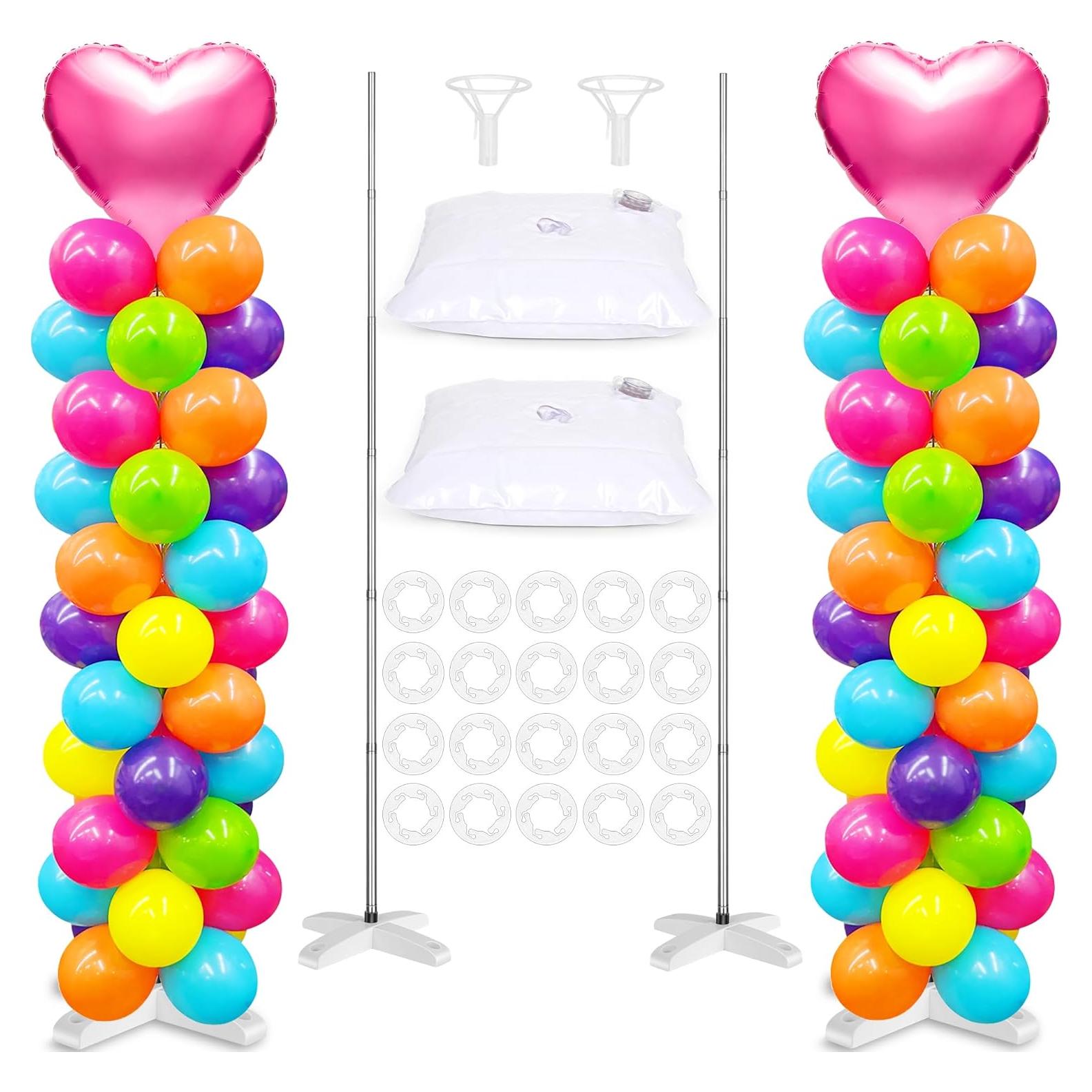 2 Juegos de Soporte de Columna de Globo Toosci 2.74m Ajustable