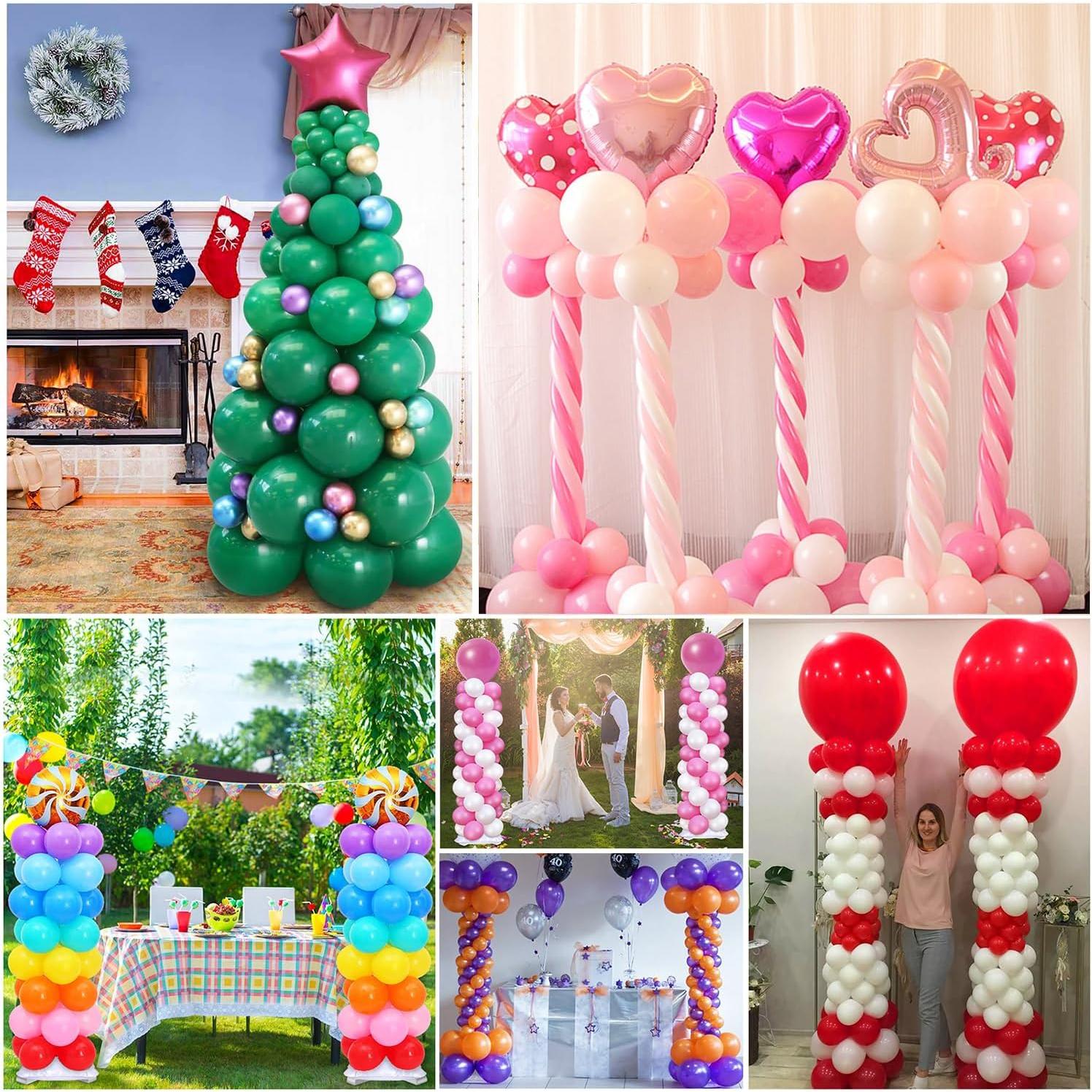 2 Juegos de Soporte de Columna de Globo Toosci 2.74m Ajustable