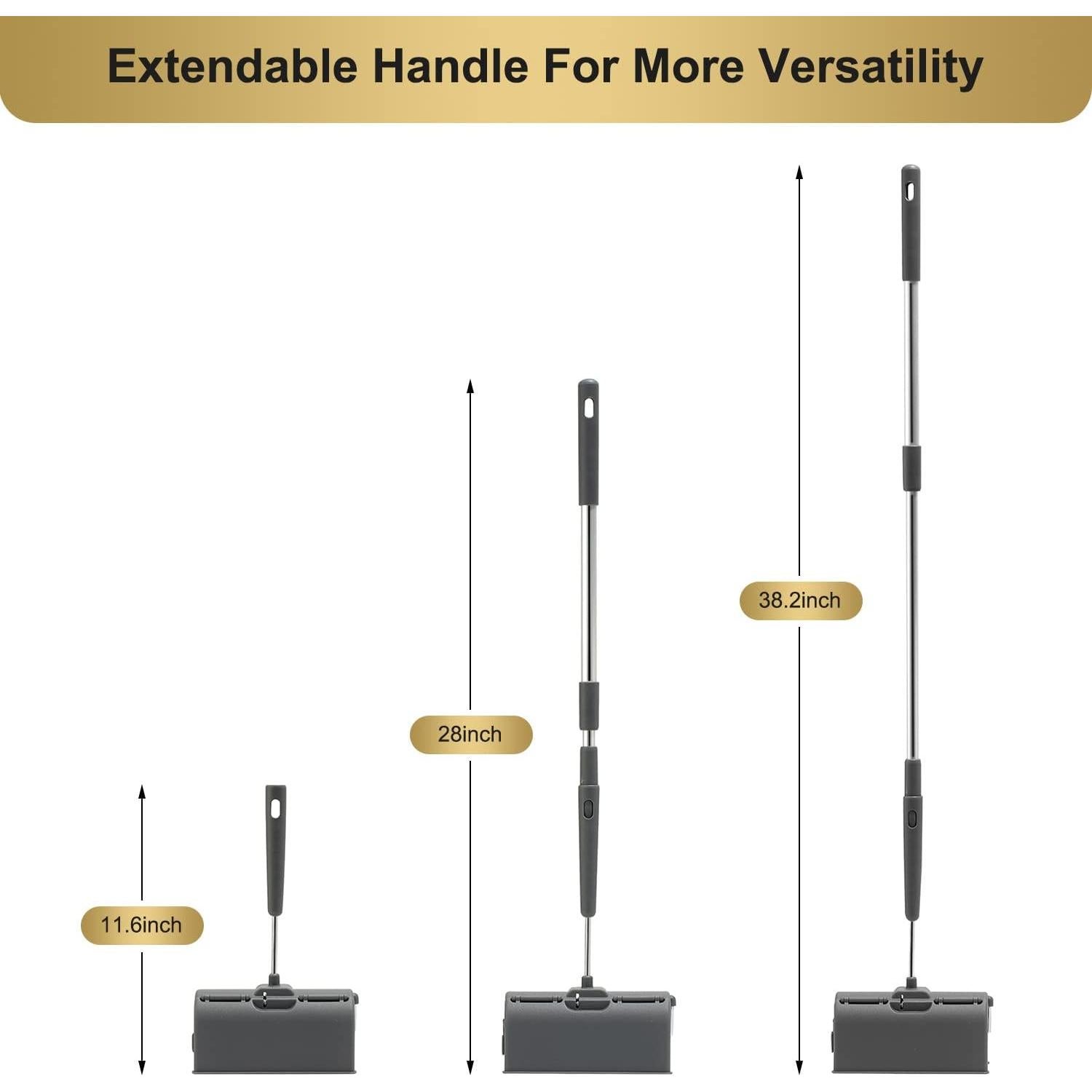 Rodillo de Pelusa Fedicelly con Mango Extensible y 320 Hojas