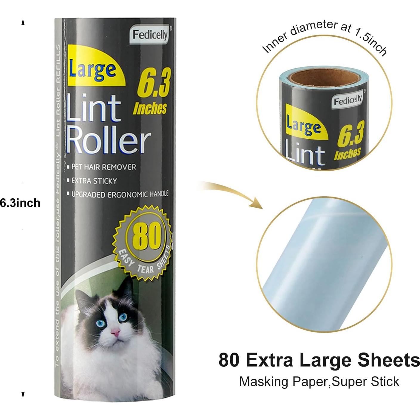 Rodillo de Pelusa Fedicelly con Mango Extensible y 320 Hojas