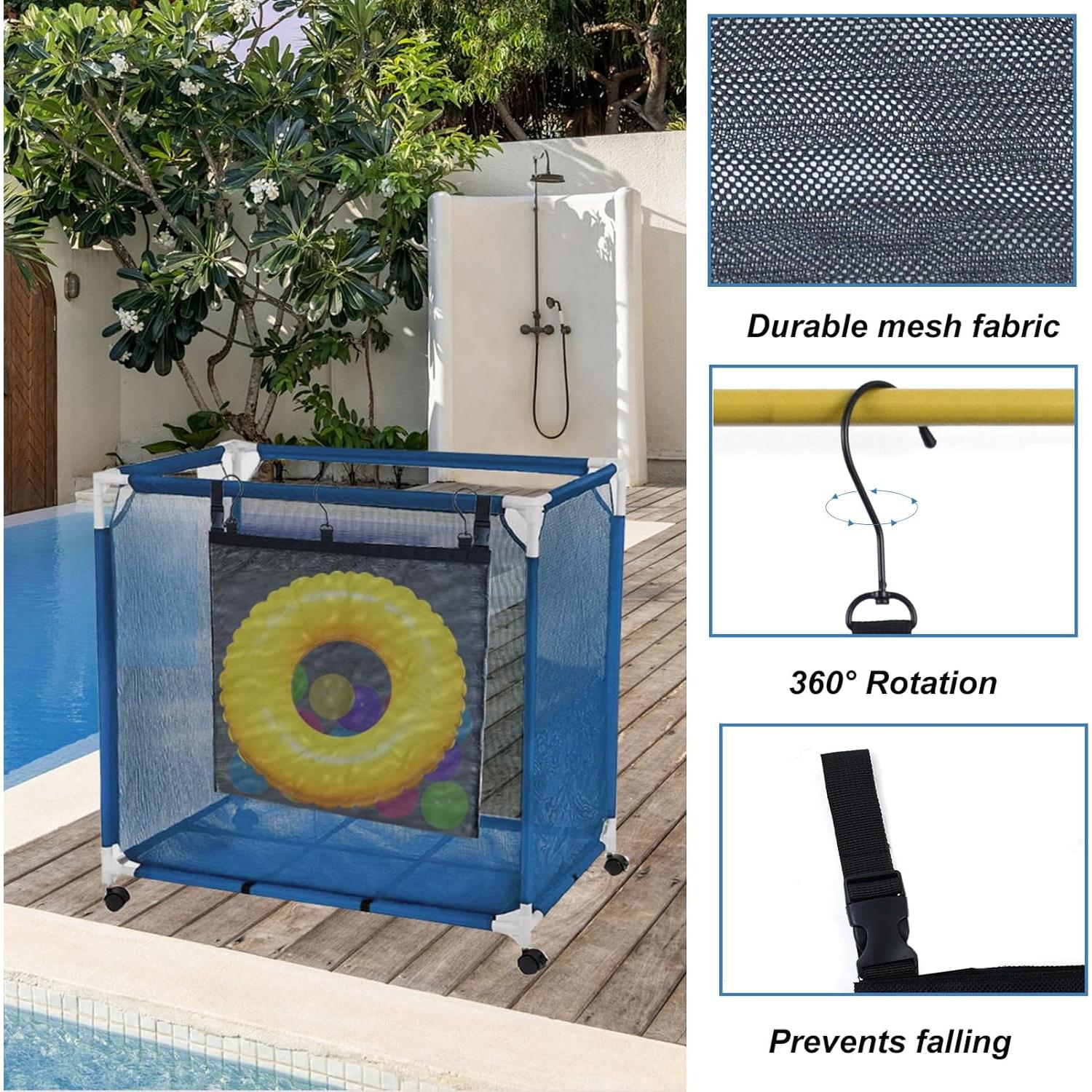 Paquete de 2 Bolsas Laterales de Malla Pilleay 60x60 cm