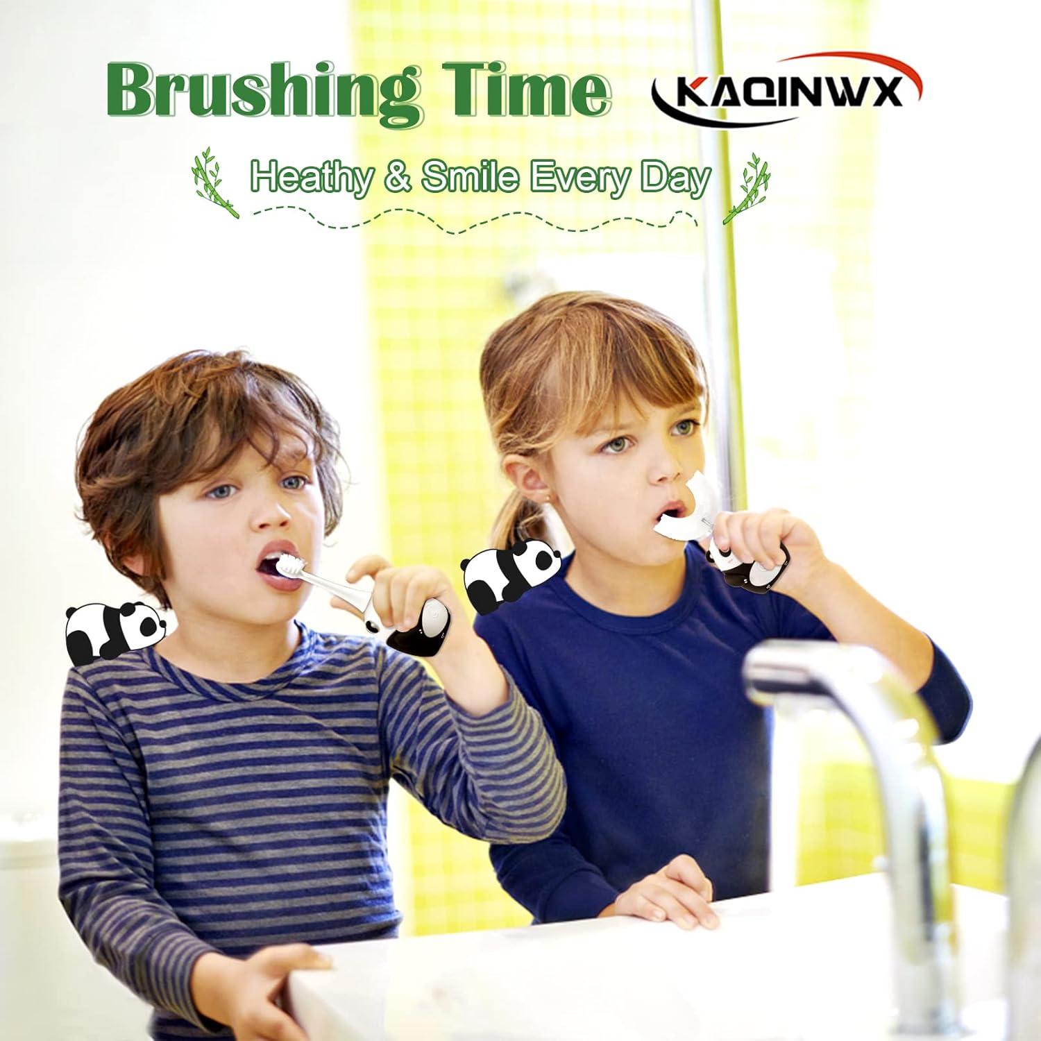 Cepillo de Dientes Eléctrico Infantil KAQINWX Panda IPX7