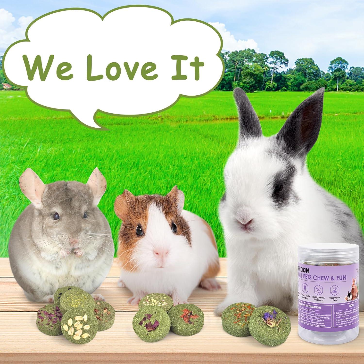 Bloques de Masticar Heno Timothy ERKOON 100% Comestibles 10 Unidades