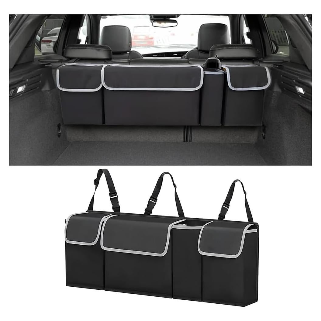 BELOMI Organizador de Maletero de Auto Plegable Impermeable Negro