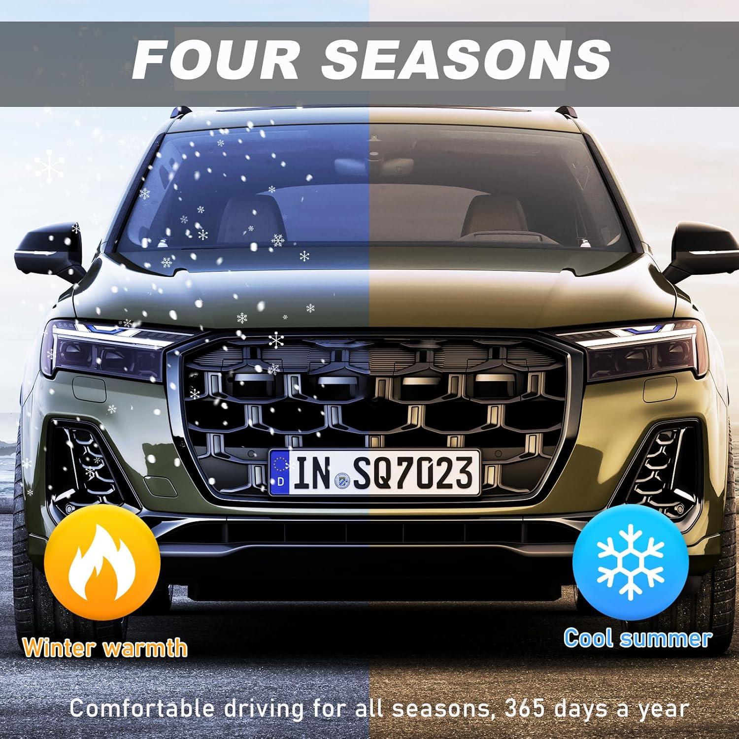 Cubierta de Volante de Cuero SHMZK 36.8-40.1 cm Beige