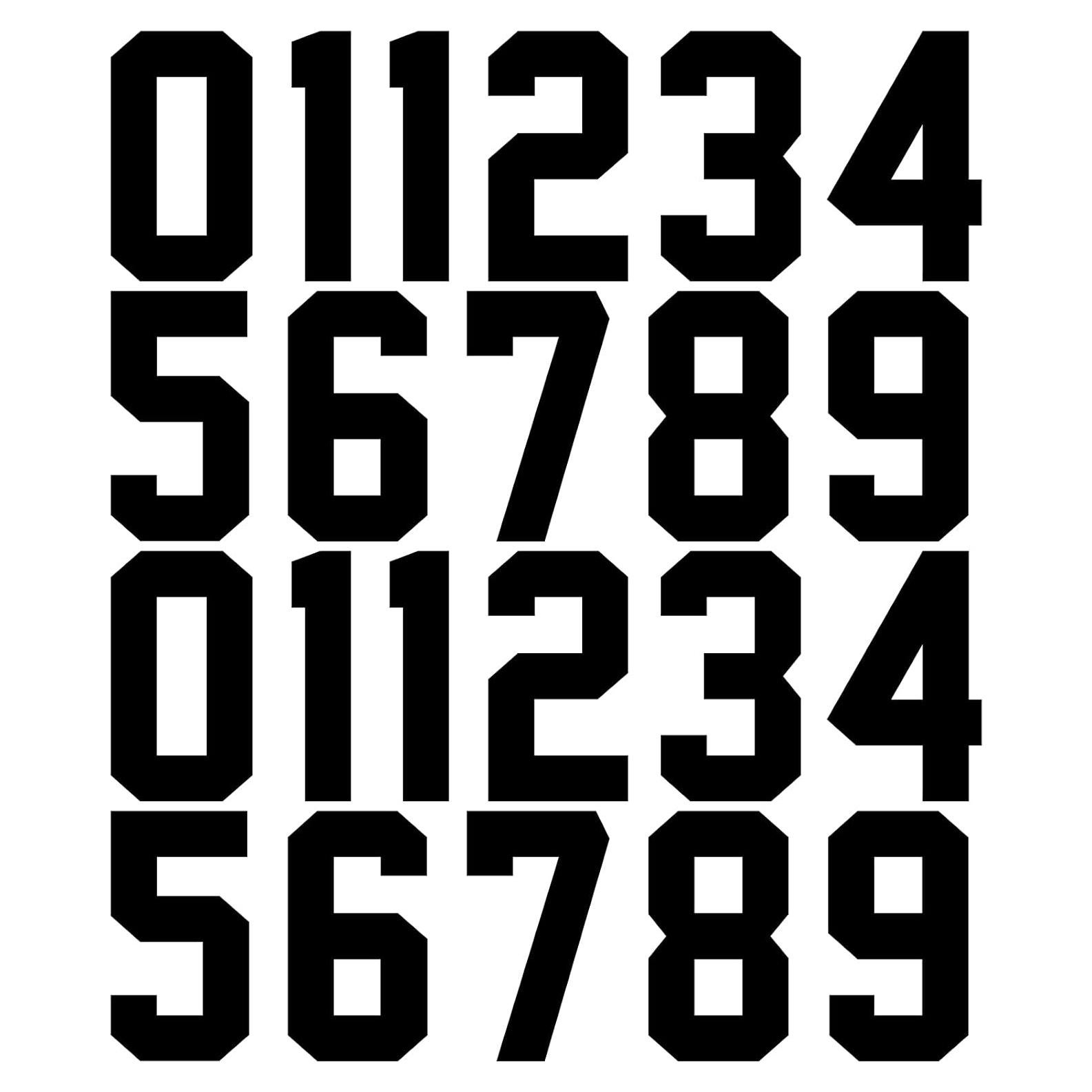 Zonon 22 Piezas Números Transferibles para Camisetas 7.62 cm