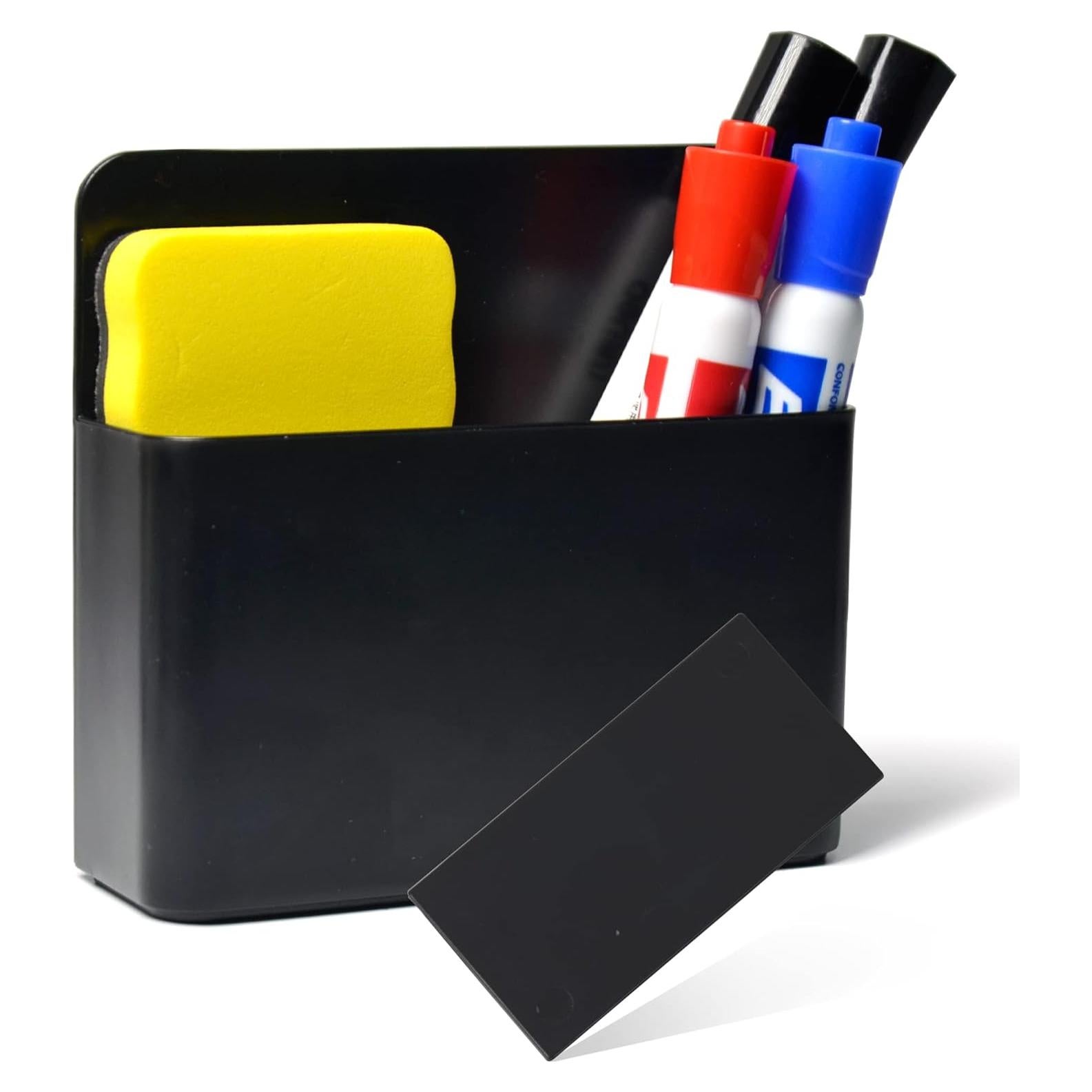 Soporte Magnético para Marcadores Borrables Simetufy 12.5x12x4cm Negro