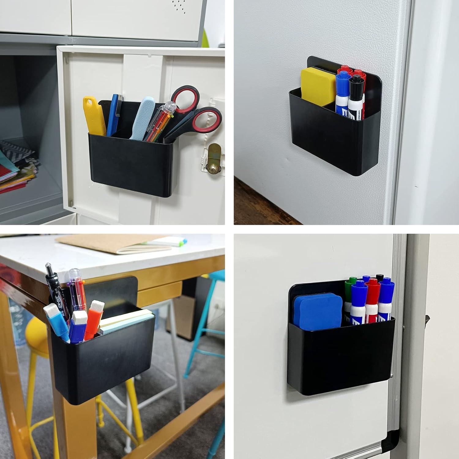 Soporte Magnético para Marcadores Borrables Simetufy 12.5x12x4cm Negro