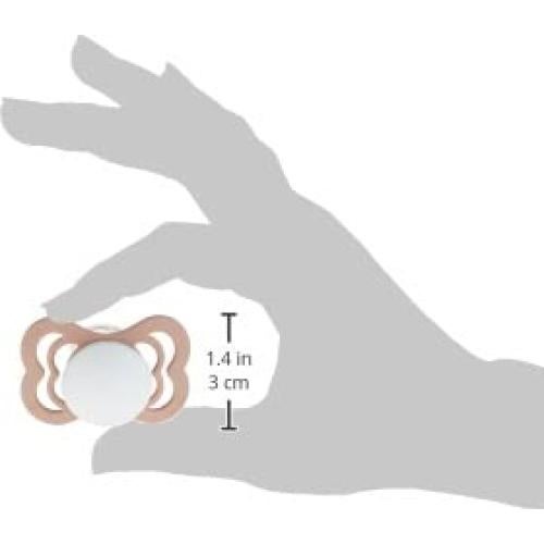 Chupete BIBS Supreme 2-Pack Silicona 0-6 Meses Rosa/Vainilla