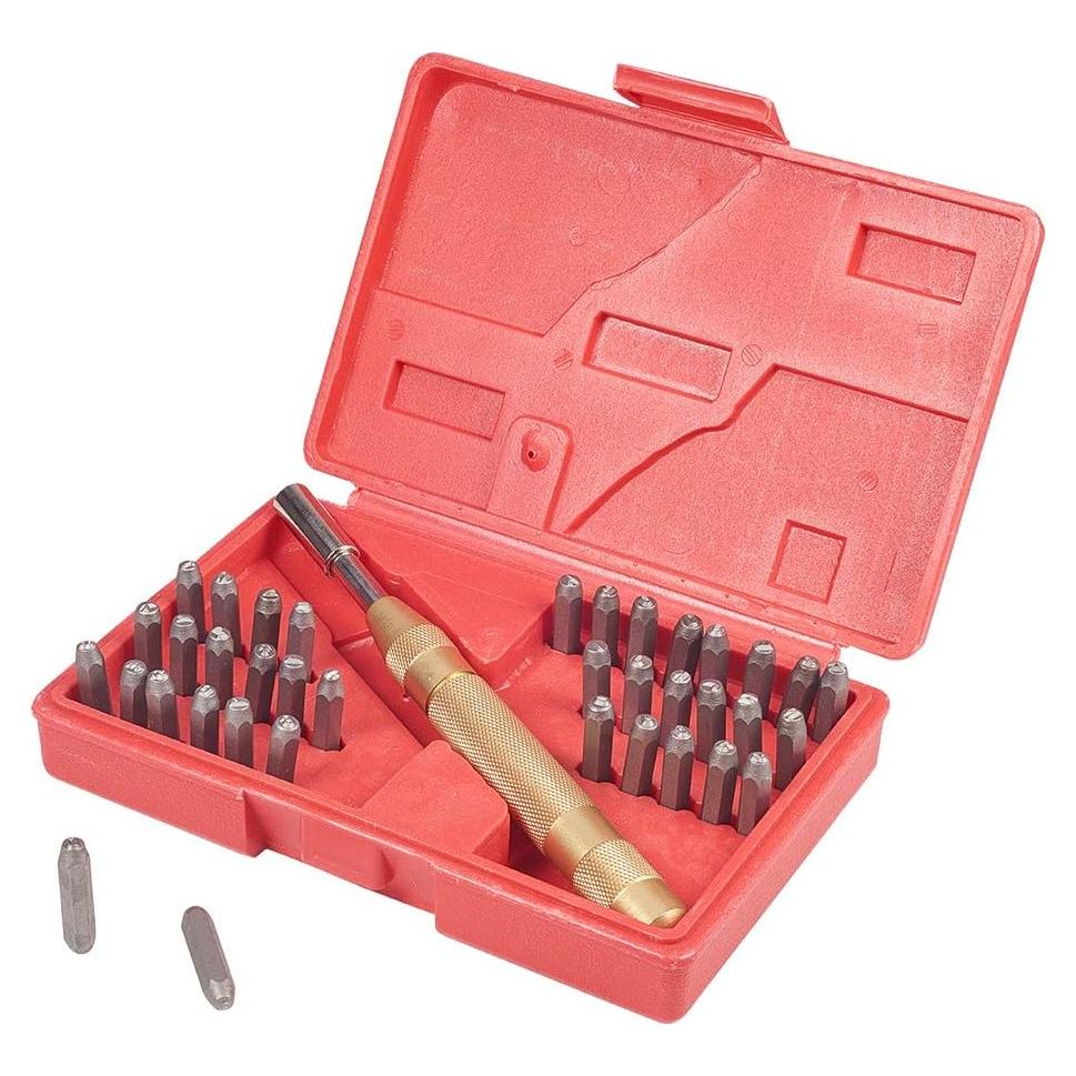 Kit de Estampado de Metal PH PandaHall 37 Piezas Letras y Números