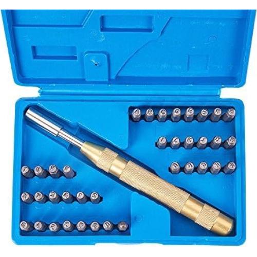 Kit de Estampado de Metal PH PandaHall 37 Piezas Letras y Números