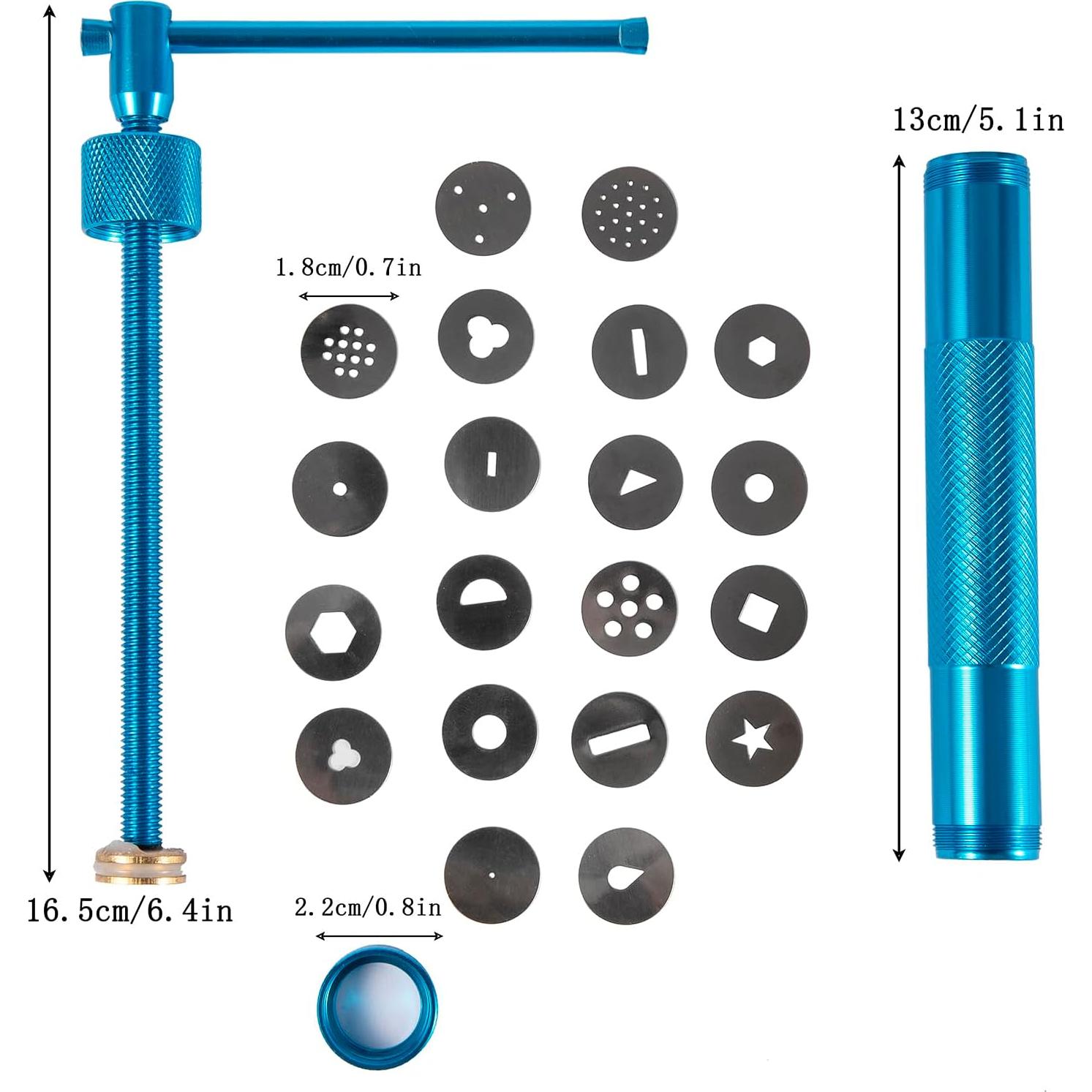 Juego de herramientas para decorar pasteles YAMHOHO con extrusora