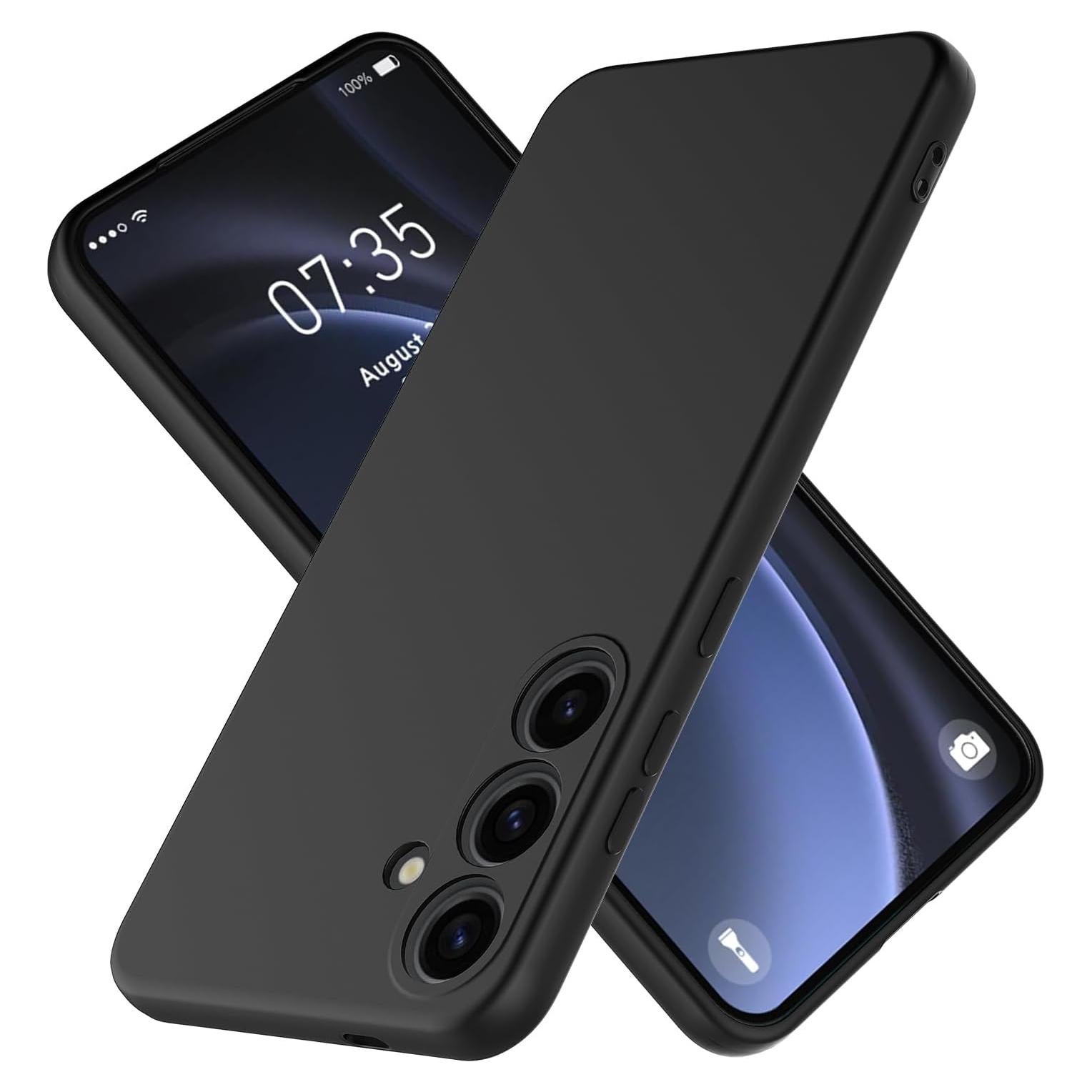 Funda de Silicona Samsung Galaxy S24 FE 5G - Protección Delgada Negra