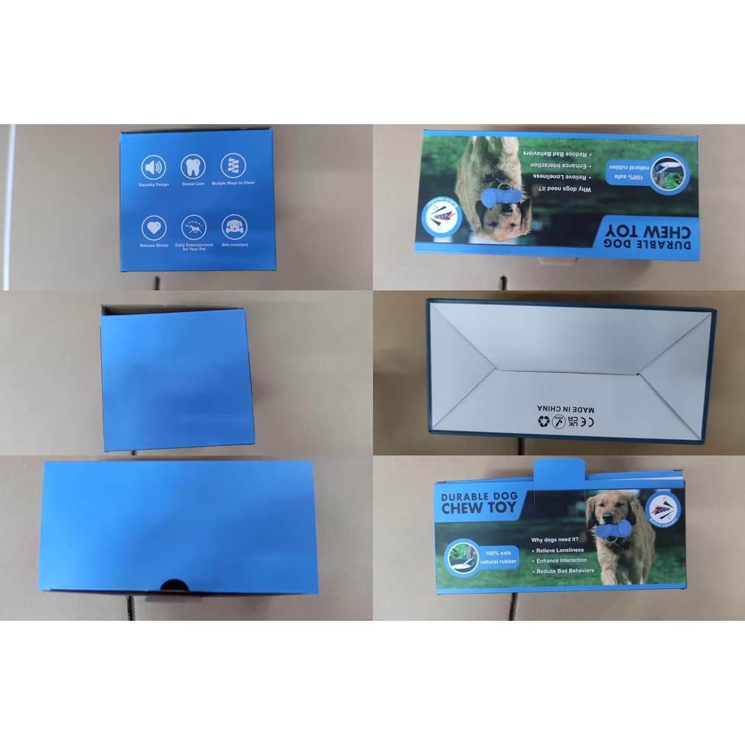 Juguete Indestructible para Perros IZETIANZHE Pantufla Azul 17x7.6cm