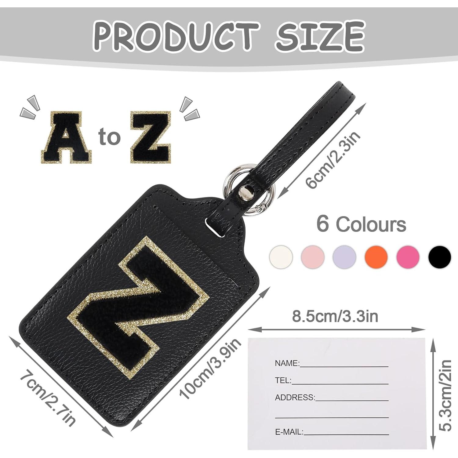 Etiquetas de Equipaje Personalizadas Iqimott - Cuero PU, 2 Pzas