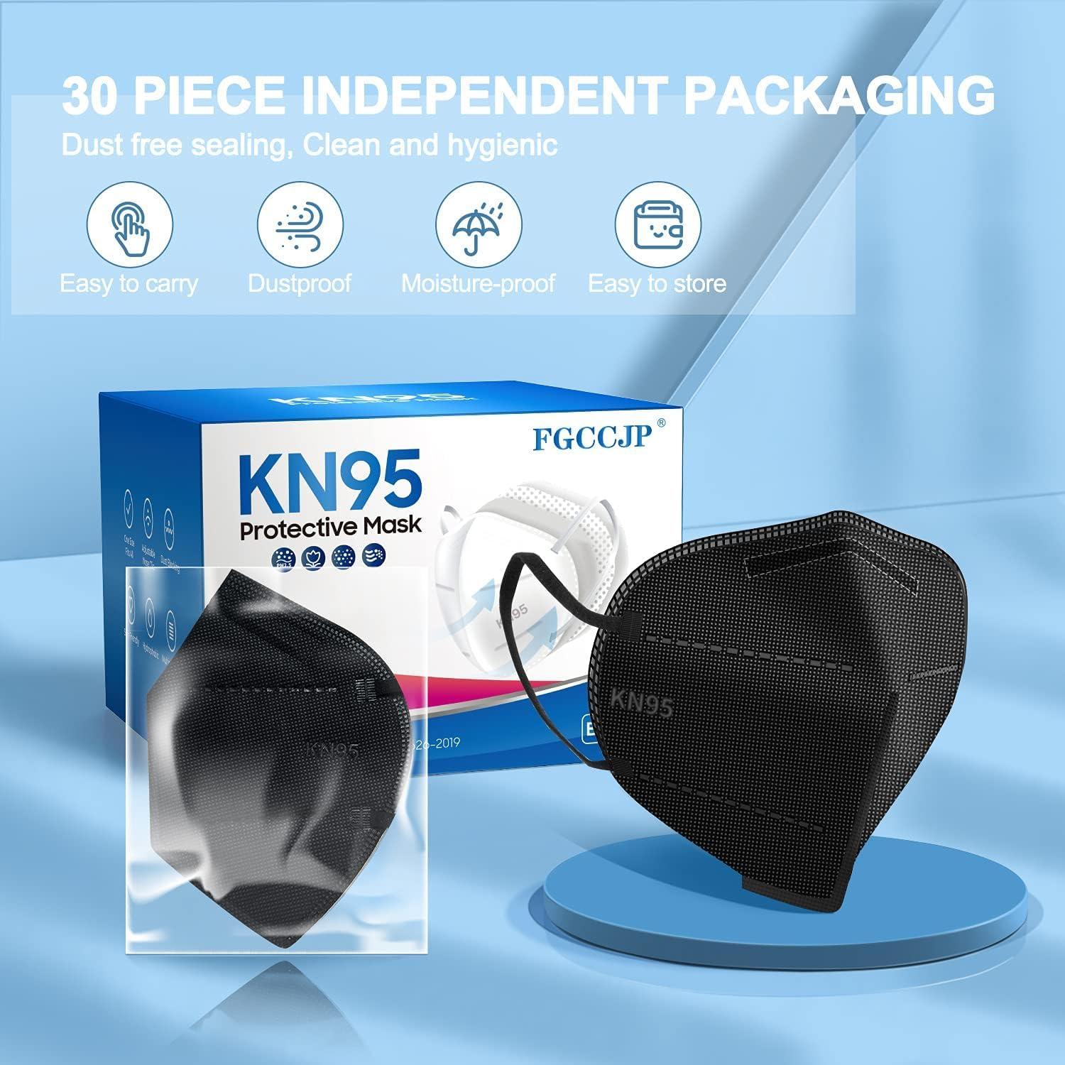 Mascarillas Desechables KN95 30 Piezas FGCCJP Filtración >95%