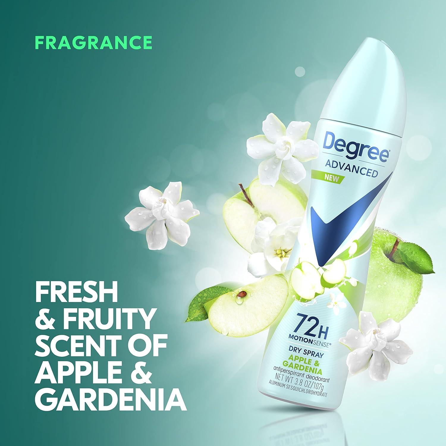 Desodorante Antitranspirante Degree 72h Manzana y Gardenia 3x107g