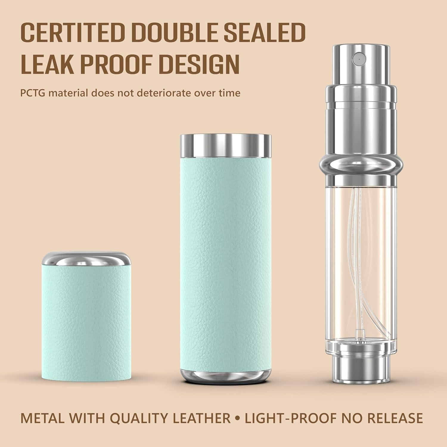 Atomizador de Perfume Refillable WXS-CHALL 5ml Cuero Verde