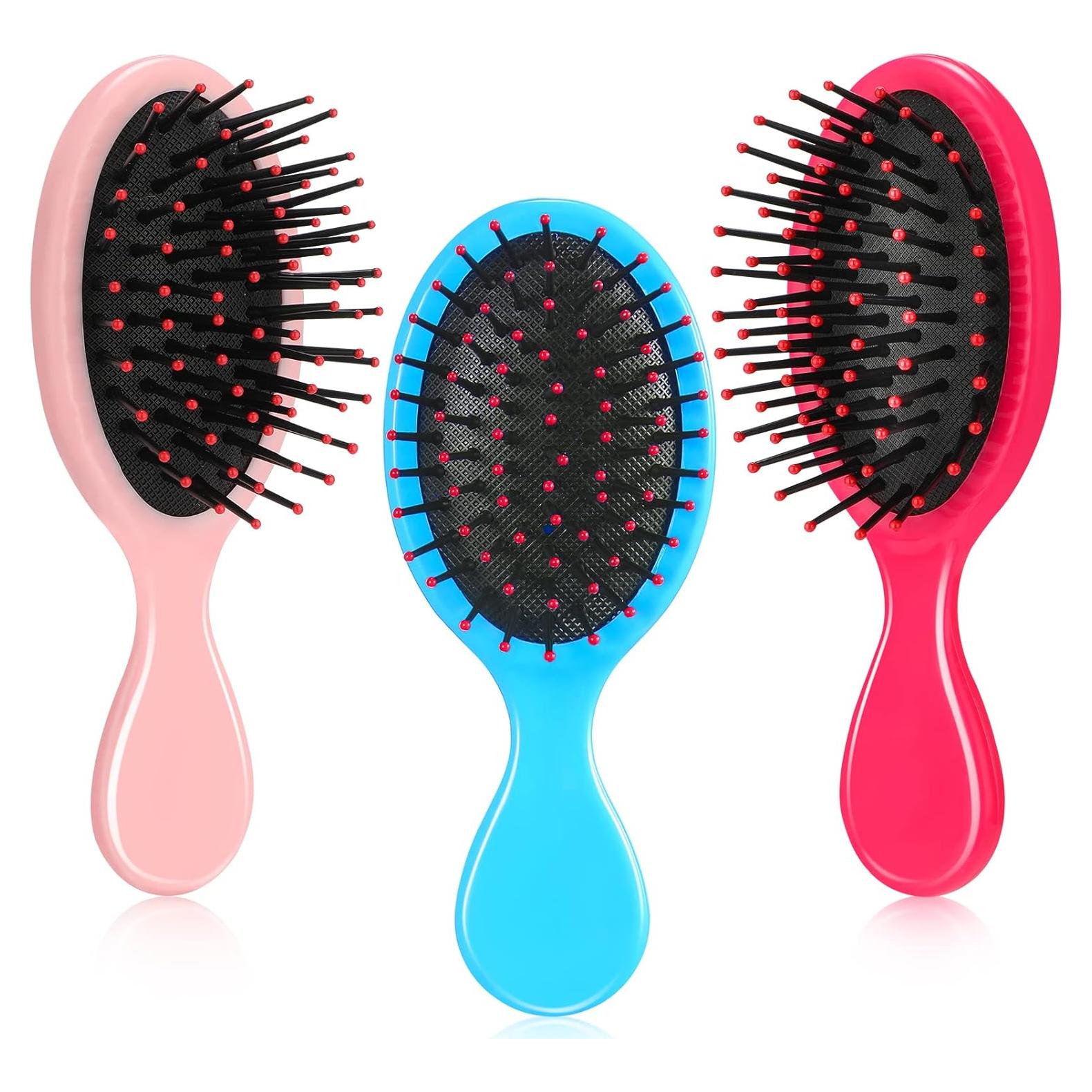 Mini Cepillos para el Cabello Nuenen 3 Piezas Viaje Suaves