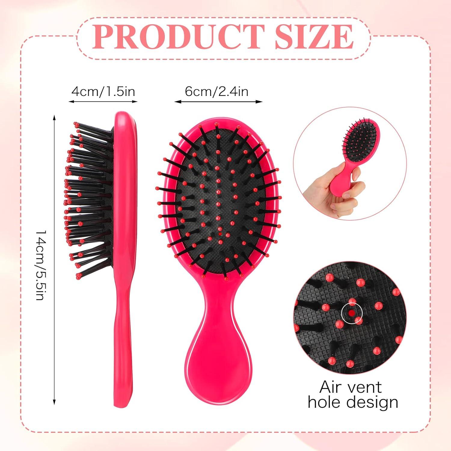 Mini Cepillos para el Cabello Nuenen 3 Piezas Viaje Suaves