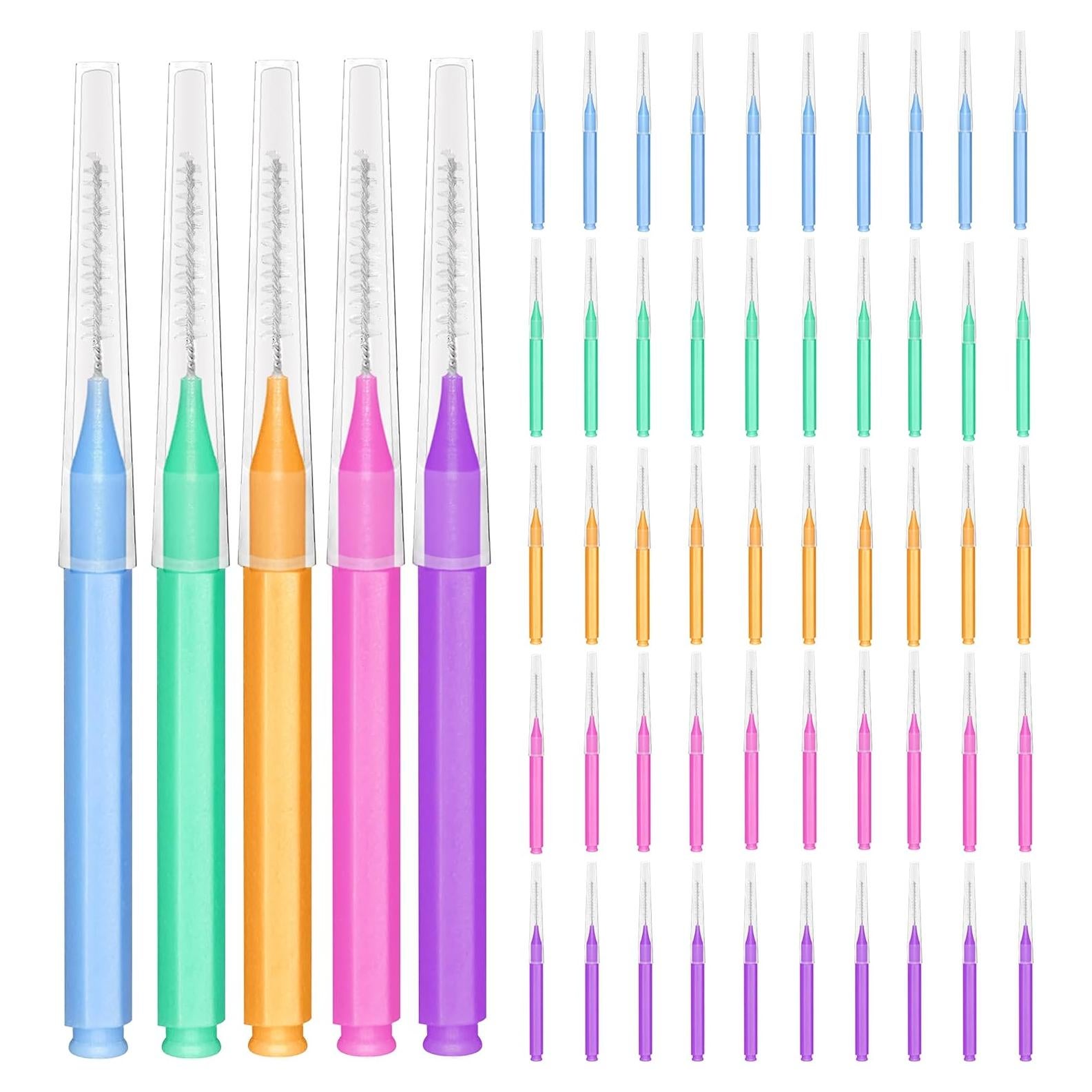 Cepillo Interdental EasyHonor 50 Piezas 5 Colores Higiene Oral