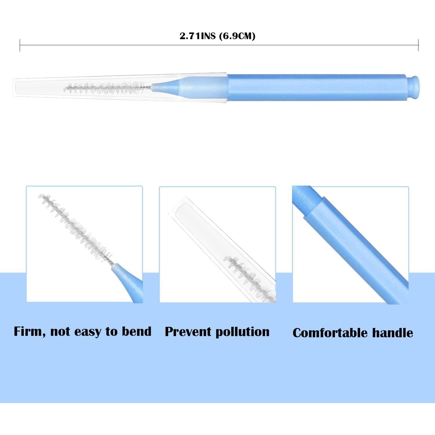 Cepillo Interdental EasyHonor 50 Piezas 5 Colores Higiene Oral