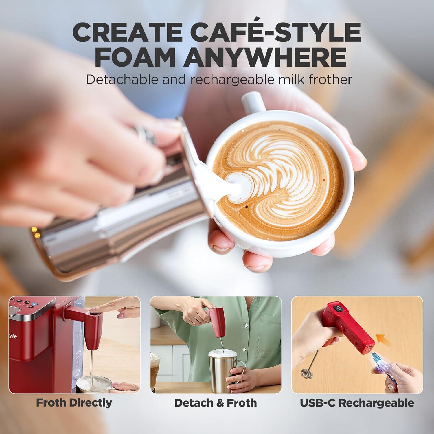 Máquina de café Tastyle K330MF con espumador de leche 2.2kg