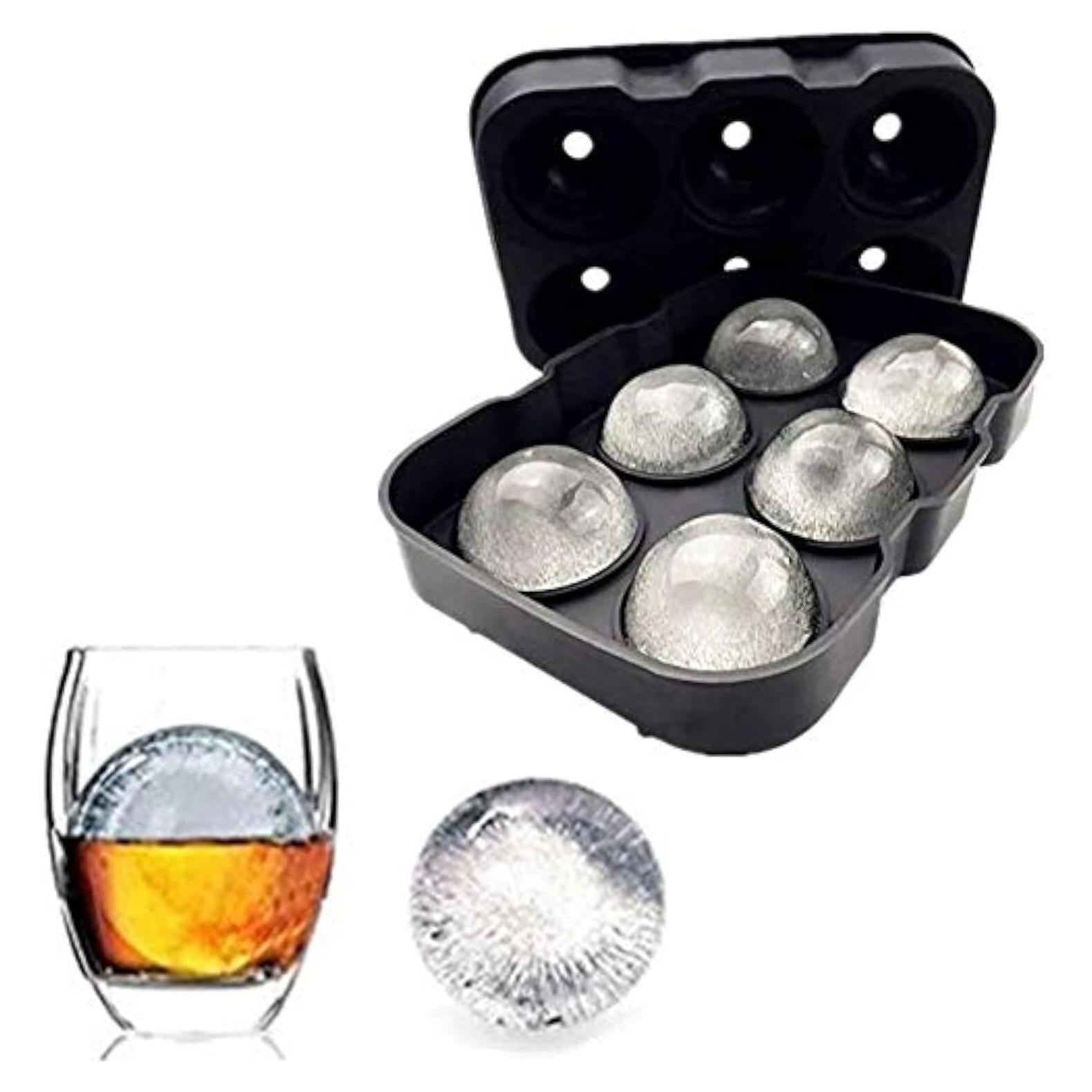 Molde de Hielo Redondo DOXISHRUKY de Silicona 6 bolas 4.5cm