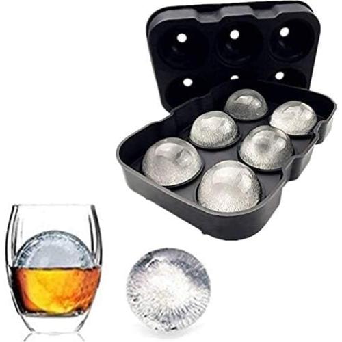 Molde de Hielo Redondo DOXISHRUKY de Silicona 6 bolas 4.5cm