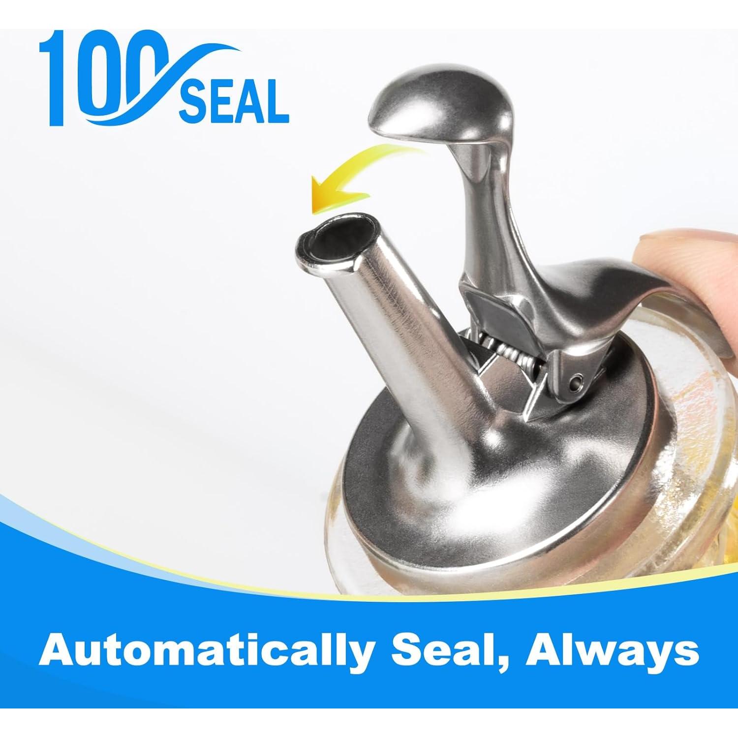 Vertedores de Botellas de Licor Lu-lupour 3 en 1 con Sellado Automático