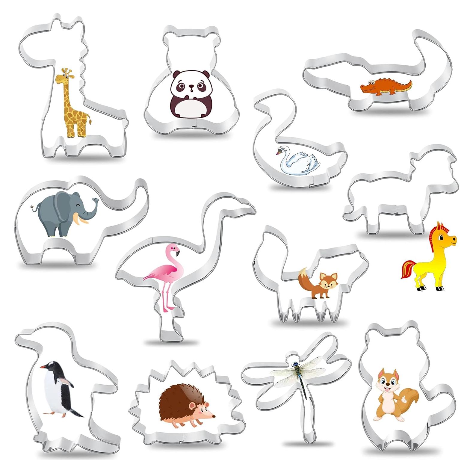 Juego de Cortadores de Galletas de Animales FACATH - 12 Piezas