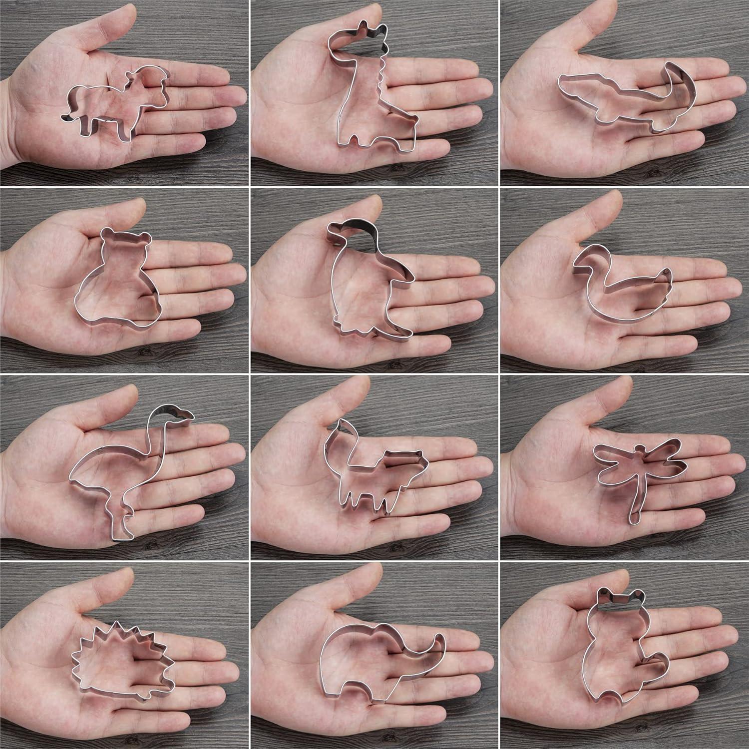 Juego de Cortadores de Galletas de Animales FACATH - 12 Piezas