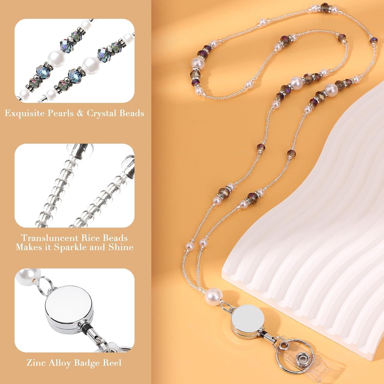 Cinta Retráctil para Identificación Poaivel con Perlas y Cristales