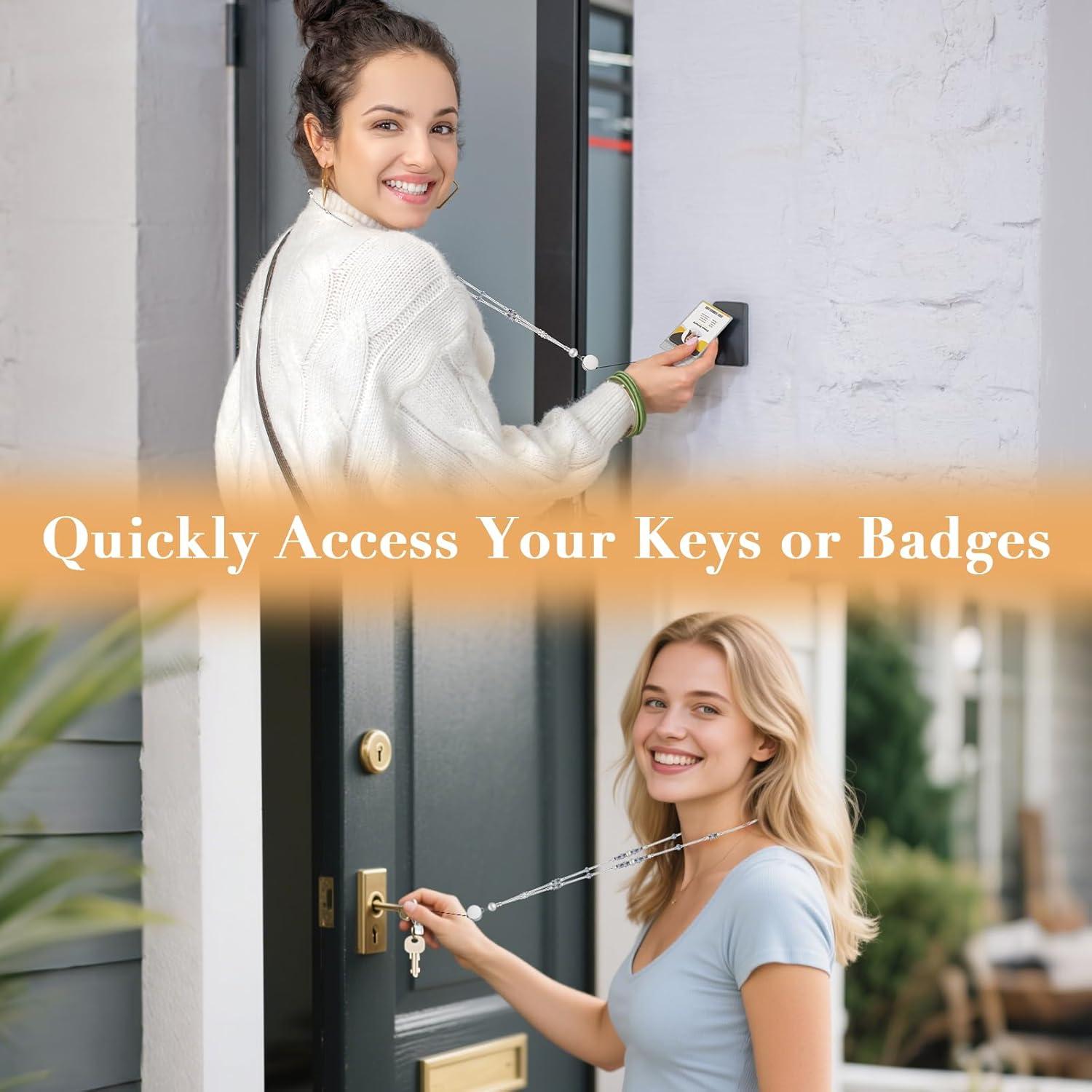 Cinta Retráctil para Identificación Poaivel con Perlas y Cristales