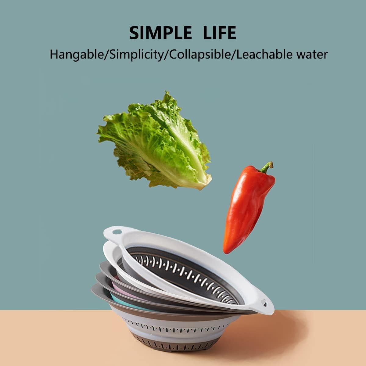 Colador y escurridor plegable LogFaadCoi 1.3L y 2.1L