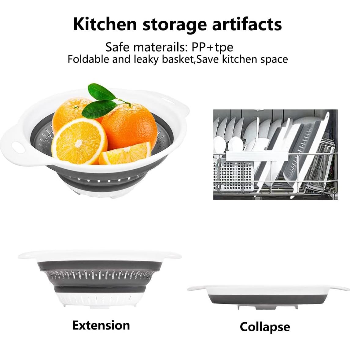 Colador y escurridor plegable LogFaadCoi 1.3L y 2.1L